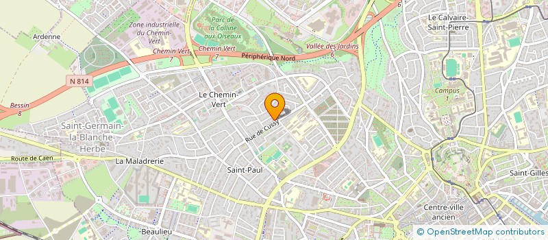 localisation de l'entreprise SCI  LEASING MAG  CAEN