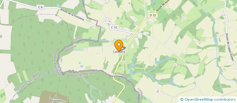 localisation de l'entreprise SCI LEAU  LE HOUGA