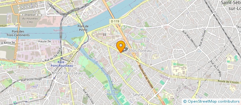localisation de l'entreprise SCI LEAUGIC  NANTES