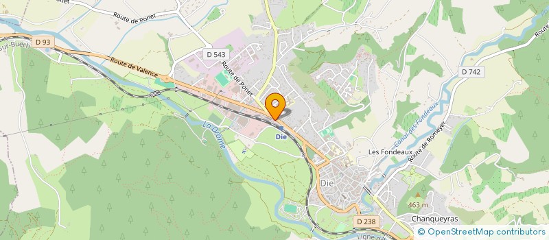 localisation de l'entreprise SCI LEAX à DIE