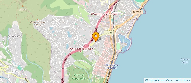 localisation de l'entreprise SCI LEAXEL à VILLENEUVE-LOUBET