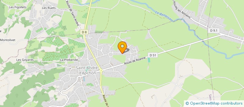 localisation de l'entreprise SCI LEBACO  SAINT-ANDRE-D'APCHON