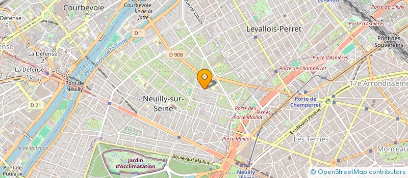 localisation de l'entreprise SCI LEBAIFOR à NEUILLY-SUR-SEINE