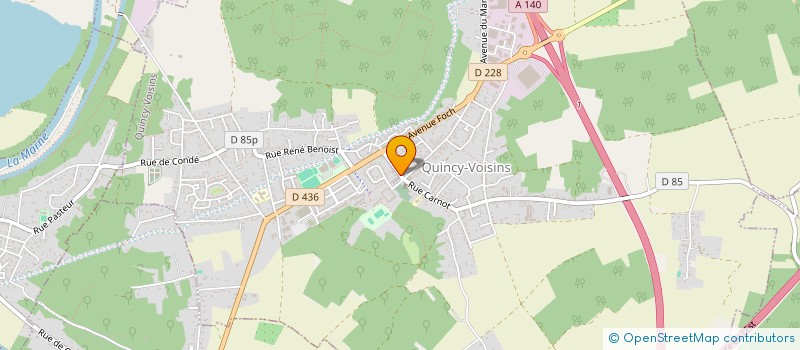 localisation de l'entreprise SCI LEBAILLIF  QUINCY-VOISINS