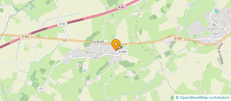 localisation de l'entreprise SCI LEBAILLY  BRAINS-SUR-GEE