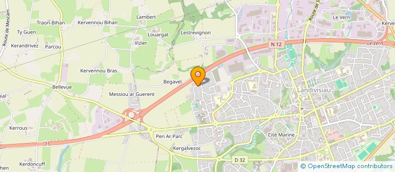 localisation de l'entreprise SCI LEBAPEAN  LANDIVISIAU