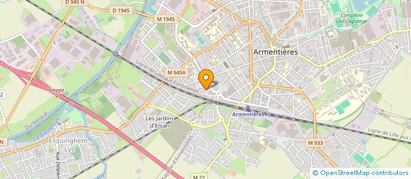 localisation de l'entreprise SCI LEBAS  ARMENTIERES