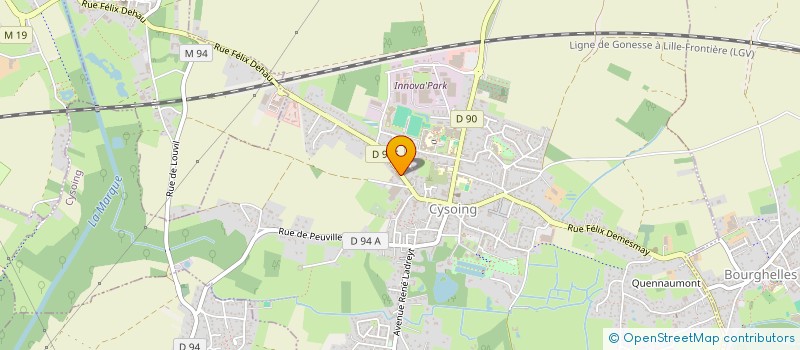 localisation de l'entreprise SCI LEBAS  CYSOING