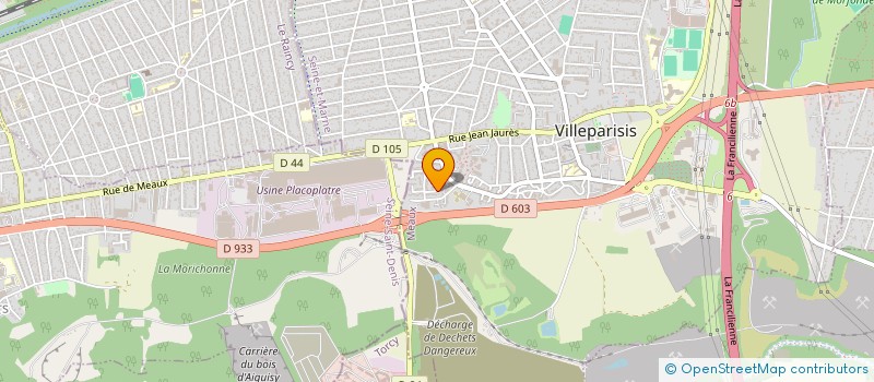 localisation de l'entreprise SCI LEBDO  VILLEPARISIS