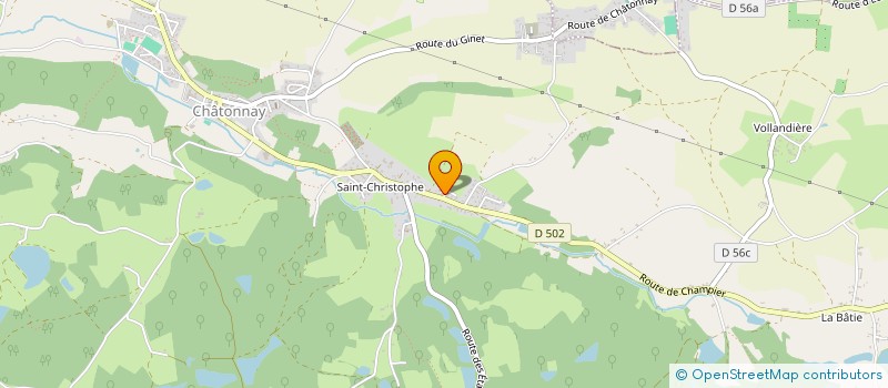 localisation de l'entreprise SCI LEBEAU  CHATONNAY