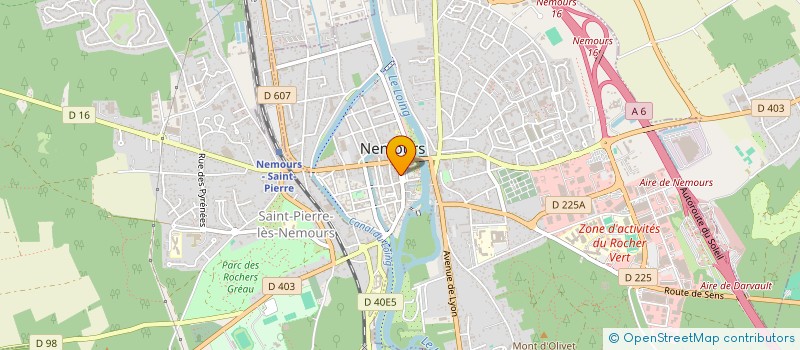 localisation de l'entreprise SCI LEBEAU  NEMOURS