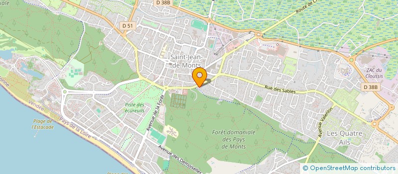 localisation de l'entreprise SCI LEBEAU LES TONNELLES  SAINT-JEAN-DE-MONTS