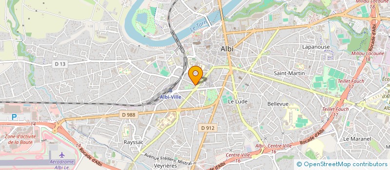 localisation de l'entreprise SCI LEBEGUE à ALBI