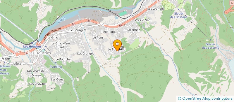 localisation de l'entreprise SCI LEBEGUE  LES HOUCHES