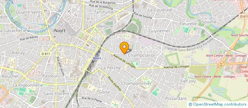 localisation de l'entreprise SCI LEBESSON  NIORT