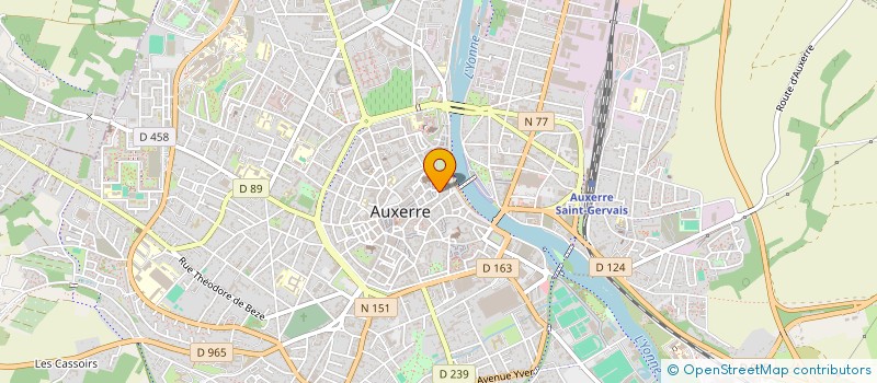 localisation de l'entreprise SCI LEBEUF  AUXERRE