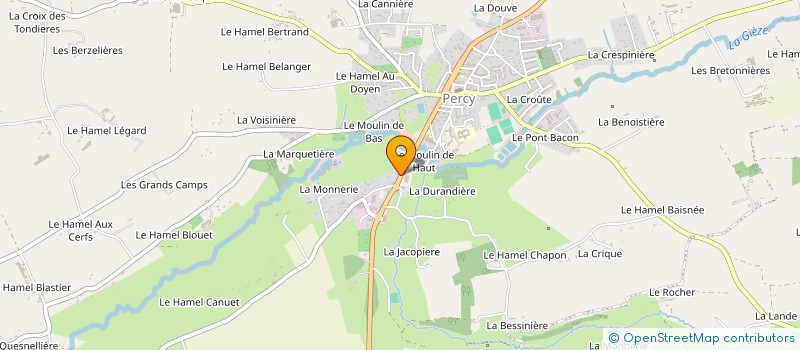 localisation de l'entreprise SCI LEBEURRIER à PERCY-EN-NORMANDIE