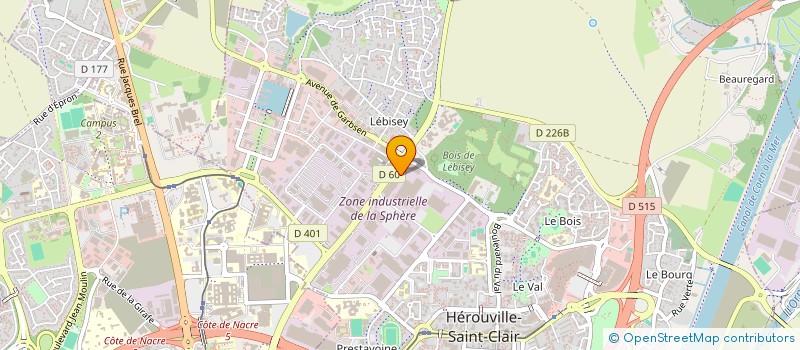 localisation de l'entreprise SCI LEBISEY  HEROUVILLE-SAINT-CLAIR