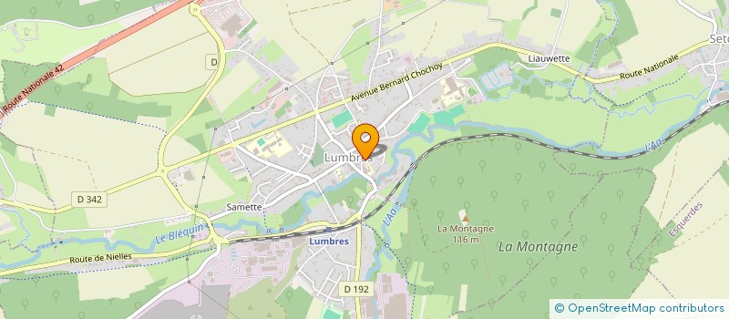 localisation de l'entreprise SCI LEBLANC  LUMBRES