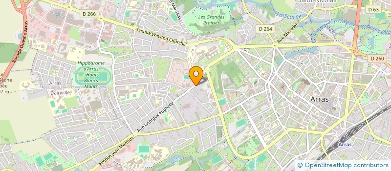 localisation de l'entreprise SCI LEBLANC à ARRAS