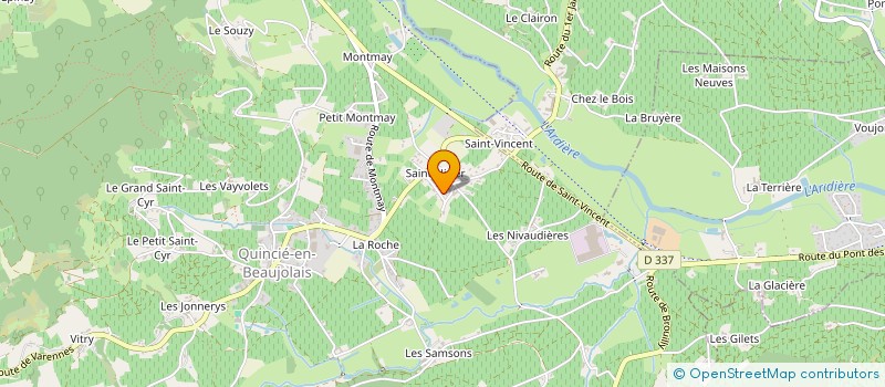 localisation de l'entreprise SCI LEBLANC  QUINCIE-EN-BEAUJOLAIS