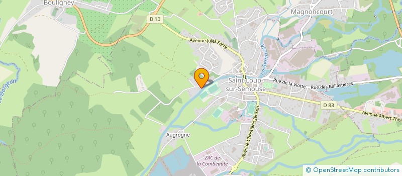 localisation de l'entreprise SCI LEBLEU  SAINT-LOUP-SUR-SEMOUSE