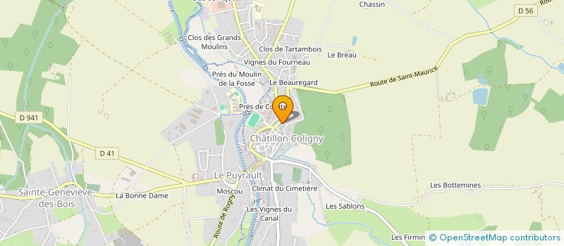 localisation de l'entreprise SCI LEBLOND à CHATILLON-COLIGNY