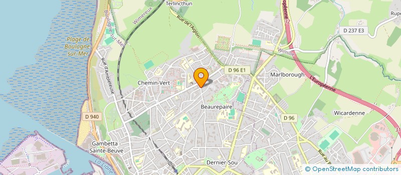 localisation de l'entreprise SCI LEBLOND à BOULOGNE-SUR-MER
