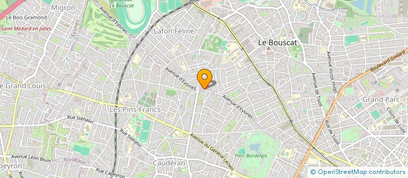 localisation de l'entreprise SCI LEBO  LE BOUSCAT