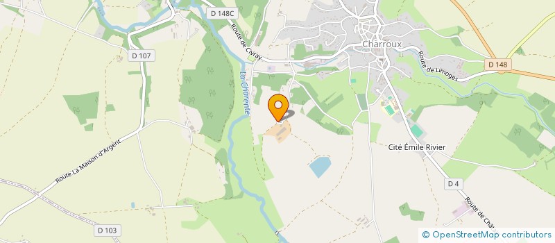 localisation de l'entreprise SCI LEBOEUF LES COUDRAIS  CHARROUX