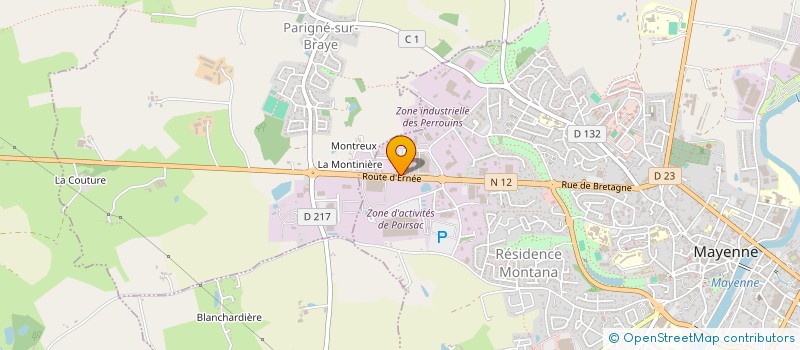 localisation de l'entreprise SCI LEBOISGILE à MAYENNE