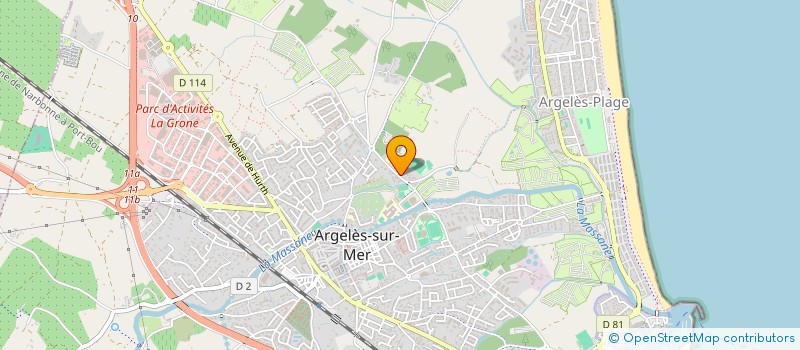 localisation de l'entreprise SCI LEBON  ARGELES SUR MER