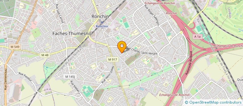 localisation de l'entreprise SCI LEBON BNF  RONCHIN