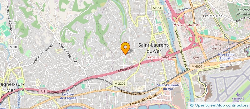 localisation de l'entreprise SCI LEBON CLINE à SAINT-LAURENT-DU-VAR