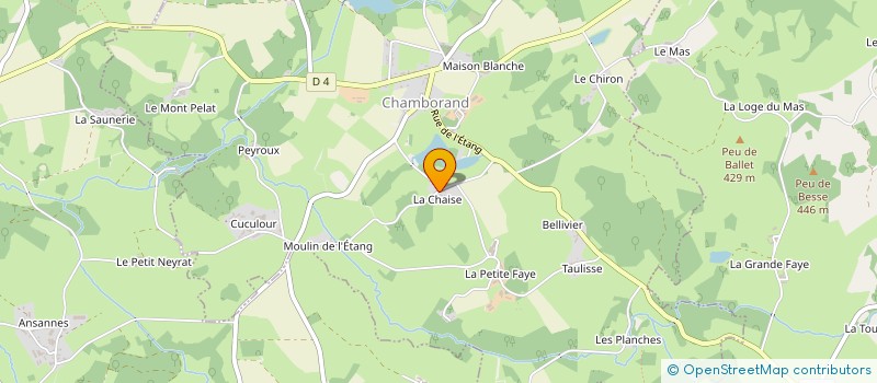 localisation de l'entreprise SCI LEBON JFLV  CHAMBORAND