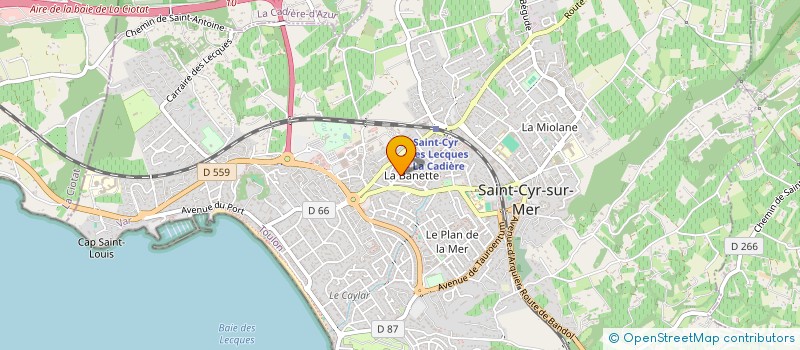 localisation de l'entreprise SCI LEBON - MIX à SAINT-CYR-SUR-MER