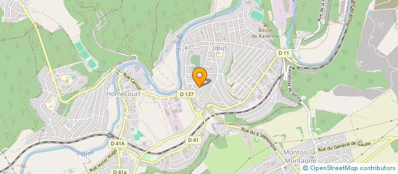 localisation de l'entreprise SCI LEBRADOR  JOEUF