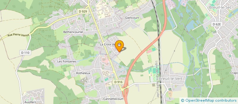 localisation de l'entreprise SCI LEBRAT  CLERMONT