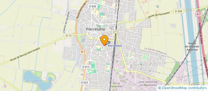 localisation de l'entreprise SCI LEBRE à PIERRELATTE