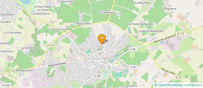 localisation de l'entreprise SCI LEBRETON  LE LOROUX-BOTTEREAU