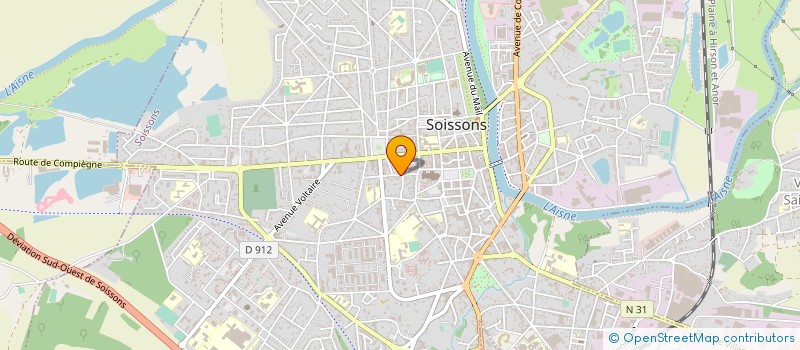 localisation de l'entreprise SCI LEBRHOU à SOISSONS