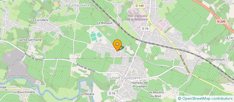 localisation de l'entreprise SCI LEBRIEZ-REGNAULT  LA HAIE-FOUASSIERE