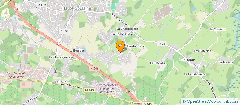 localisation de l'entreprise SCI LEBRUN  HAUTE-GOULAINE