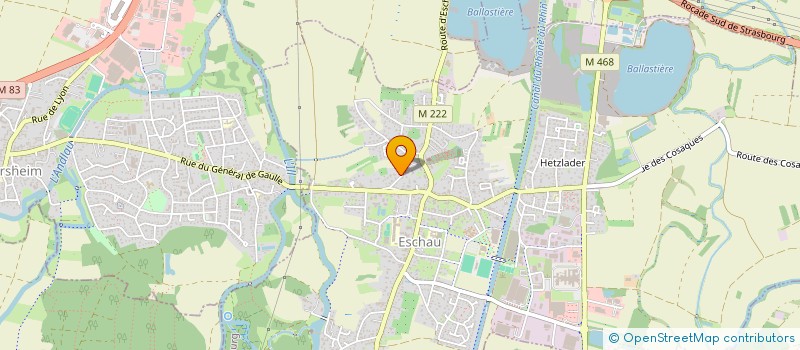 localisation de l'entreprise SCI LEBRUN, HOTEL DES POSTES  ESCHAU