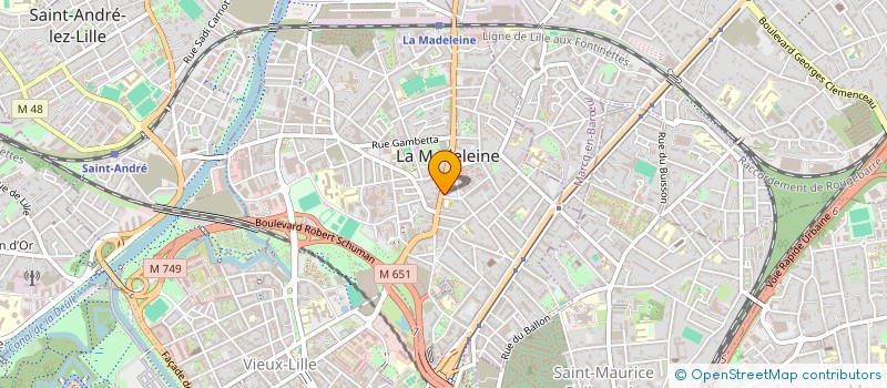 localisation de l'entreprise SCI LECADO à LA MADELEINE