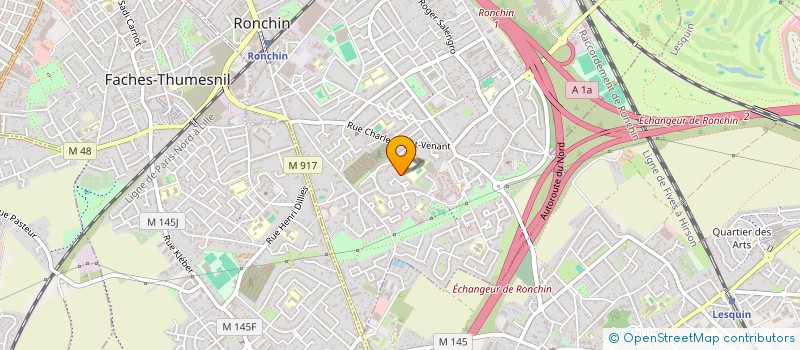 localisation de l'entreprise SCI LECAS  RONCHIN