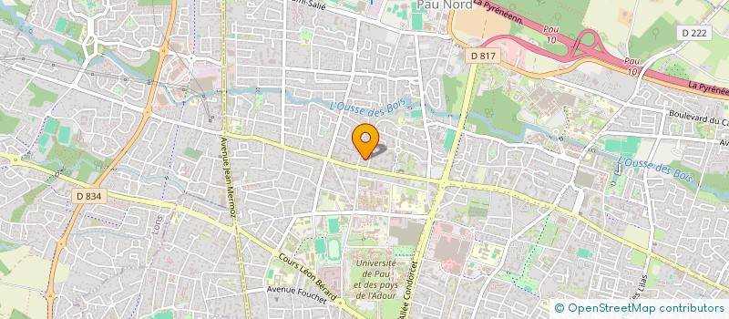 localisation de l'entreprise SCI LECAS à PAU