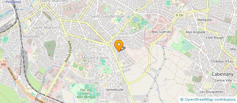 localisation de l'entreprise SCI LECASEVA  PERPIGNAN