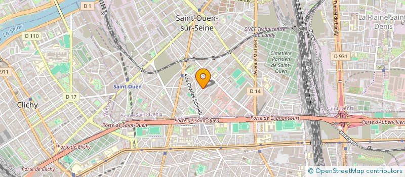 localisation de l'entreprise SCI LECBER à SAINT-OUEN-SUR-SEINE