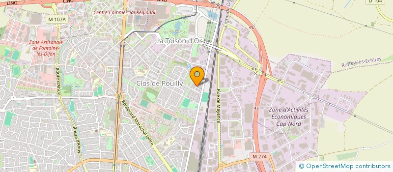 localisation de l'entreprise SCI LECERF à DIJON